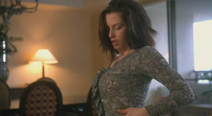 Debbie Rochon revealing her perfect tits (2003) - free porn video