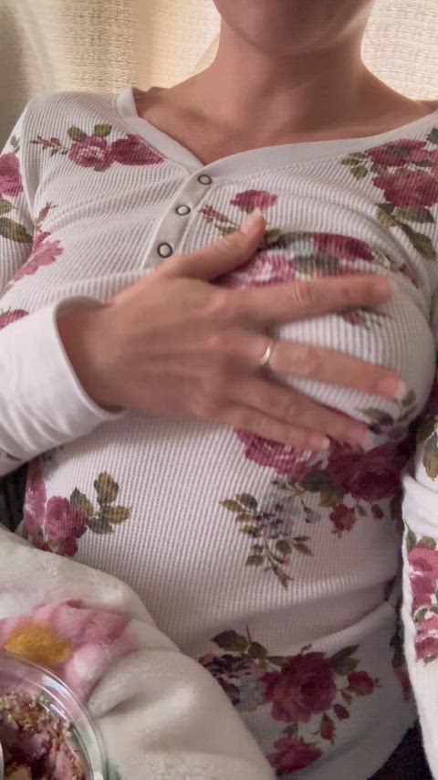My suckable perky tits while eating breakfast - free porn video