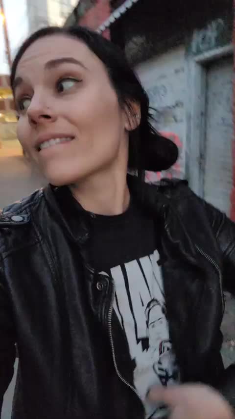 Back-Alley Boobs [GIF] - free porn video