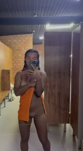 You are the first who saw me after the shower - free porn video