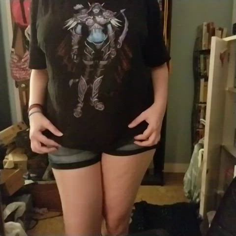 [OC] My boobs bouncing in...For the Horde!! - free porn video