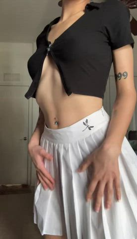 Showing off my little white pussy❣️ - free porn video