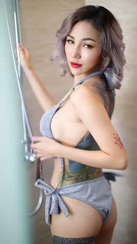 Let's get a shower before you bend me over - free porn video