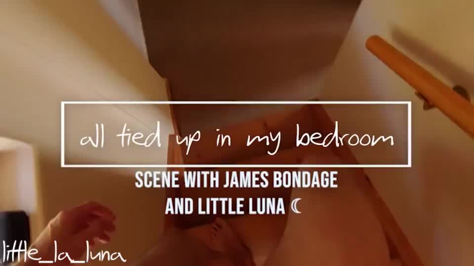All tied-up in my bedroom - free porn video