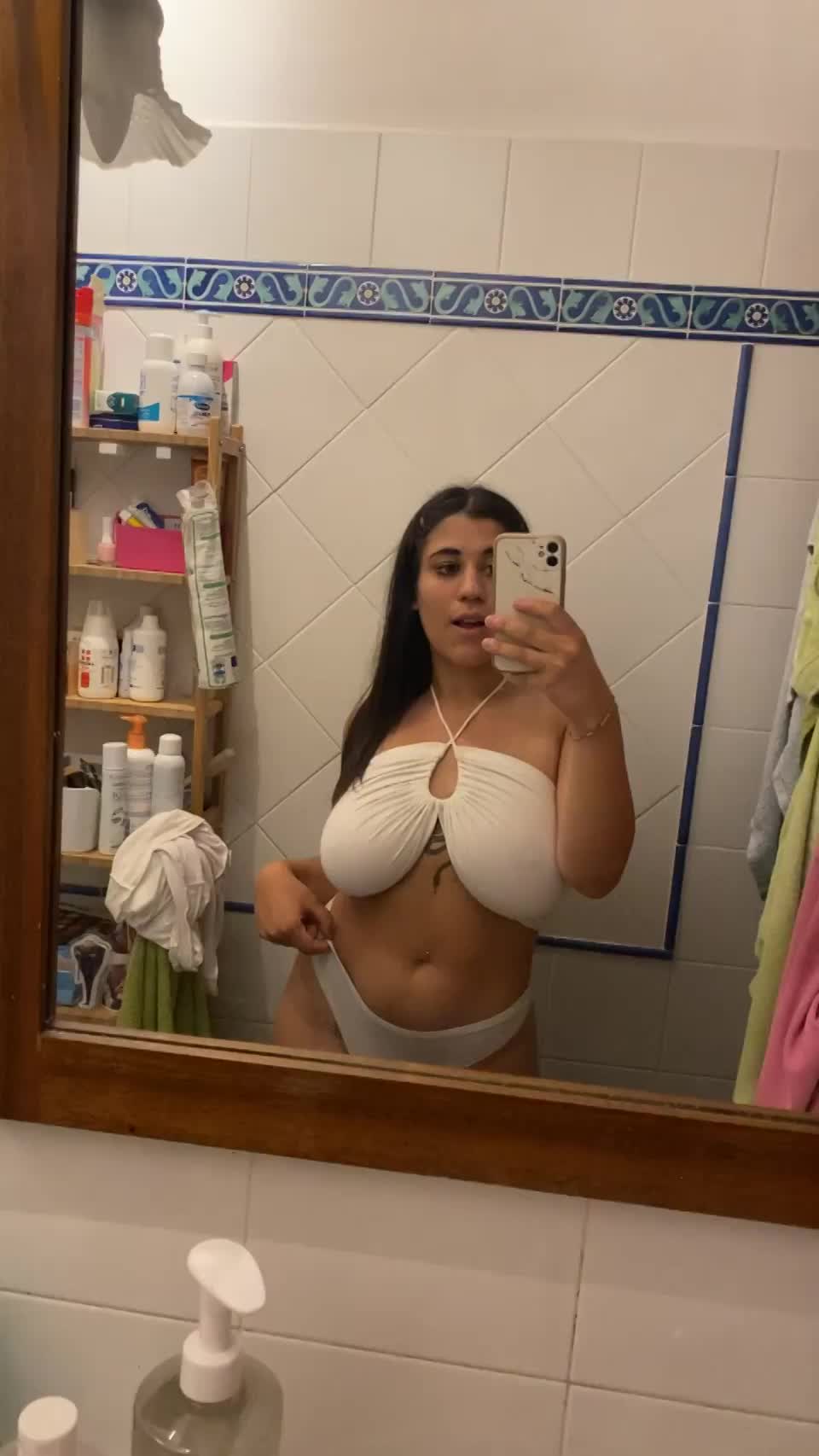 I hope my boobs stay on your mind today daddy - free porn video
