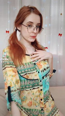 does my glasses and tits makes you hard? - free porn video