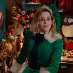 Emilia Clarke realizing that Santa came for more than just her milk and cookies - free porn video