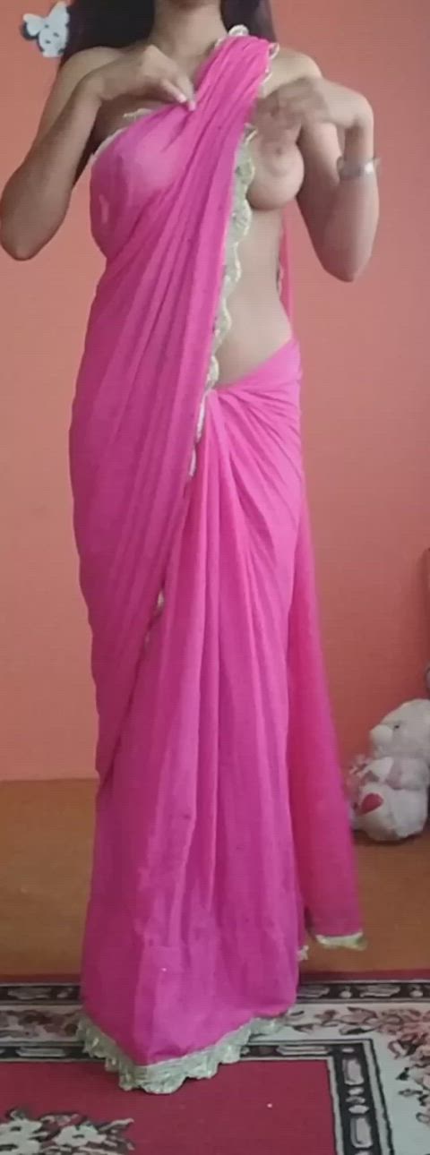 Pink saree - free porn video