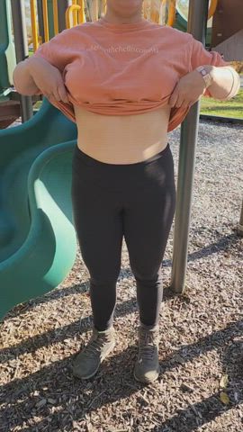 just me being naughty again at the park [GIF] - free porn video