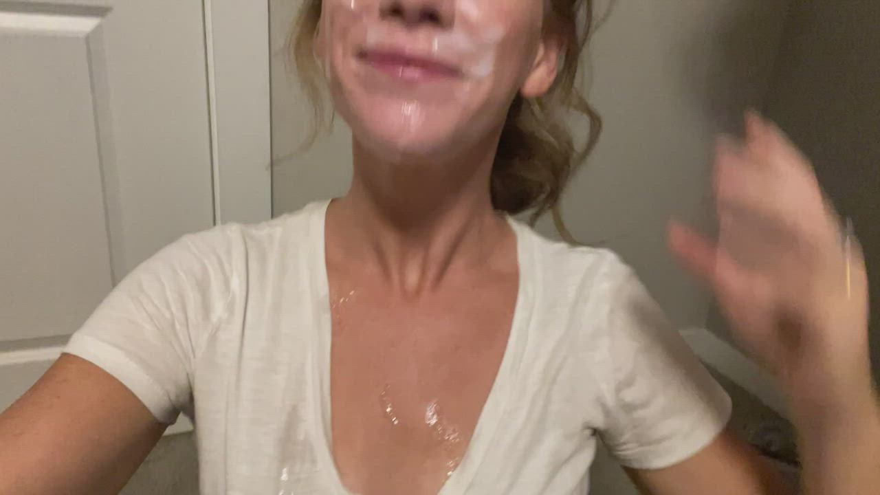 This girl is spectacular ... covered in cum and satisfied - free porn video