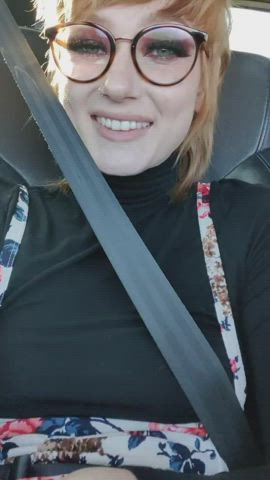 I travel light, no panties needed 😏 [GIF] - free porn video