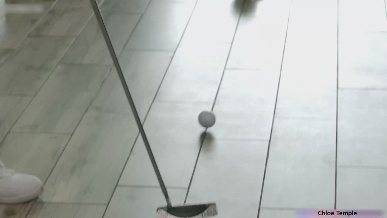Chloe Temple working on her Golf game. - free porn video