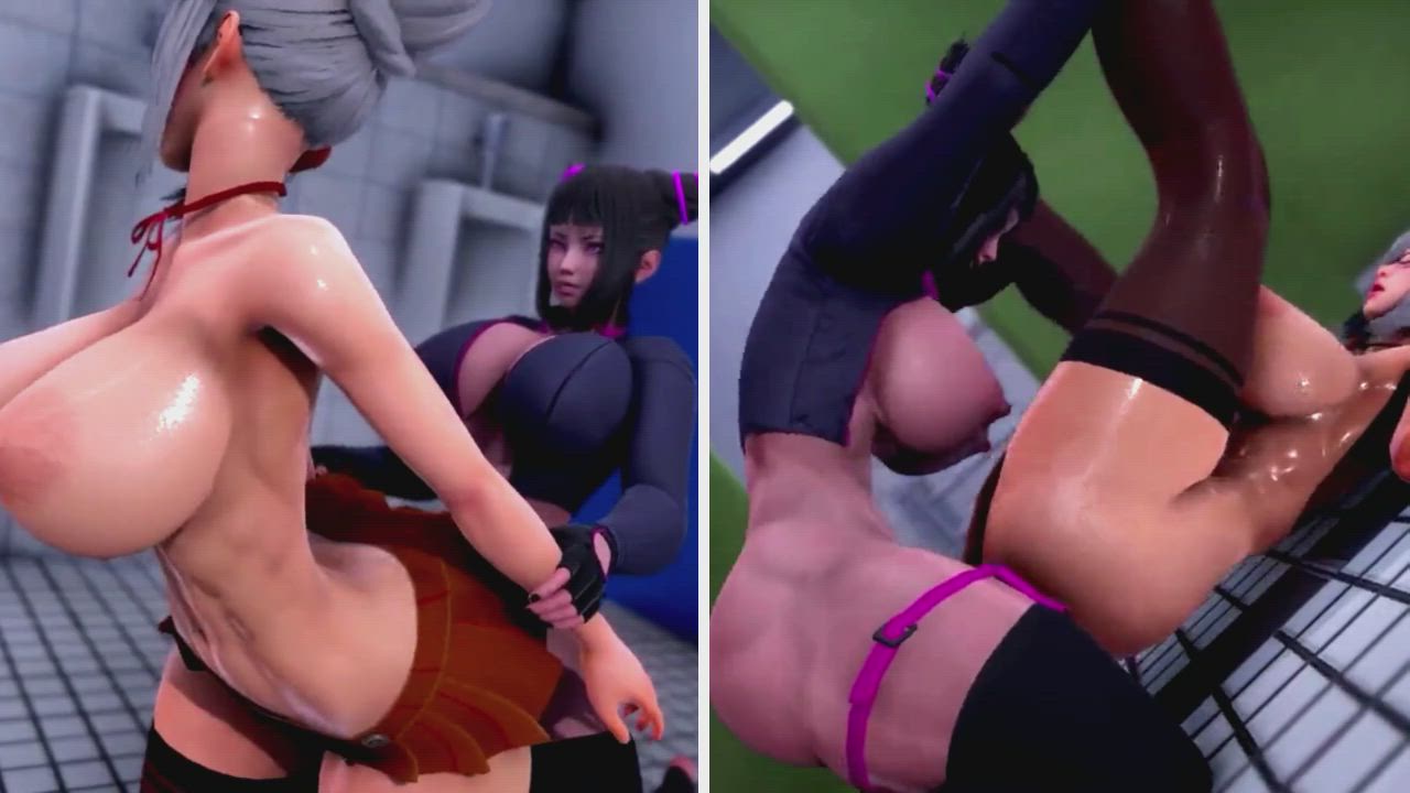 Meiko dominated by Futanari Juri (vldstudio) [street fighter x prison school] - free porn video