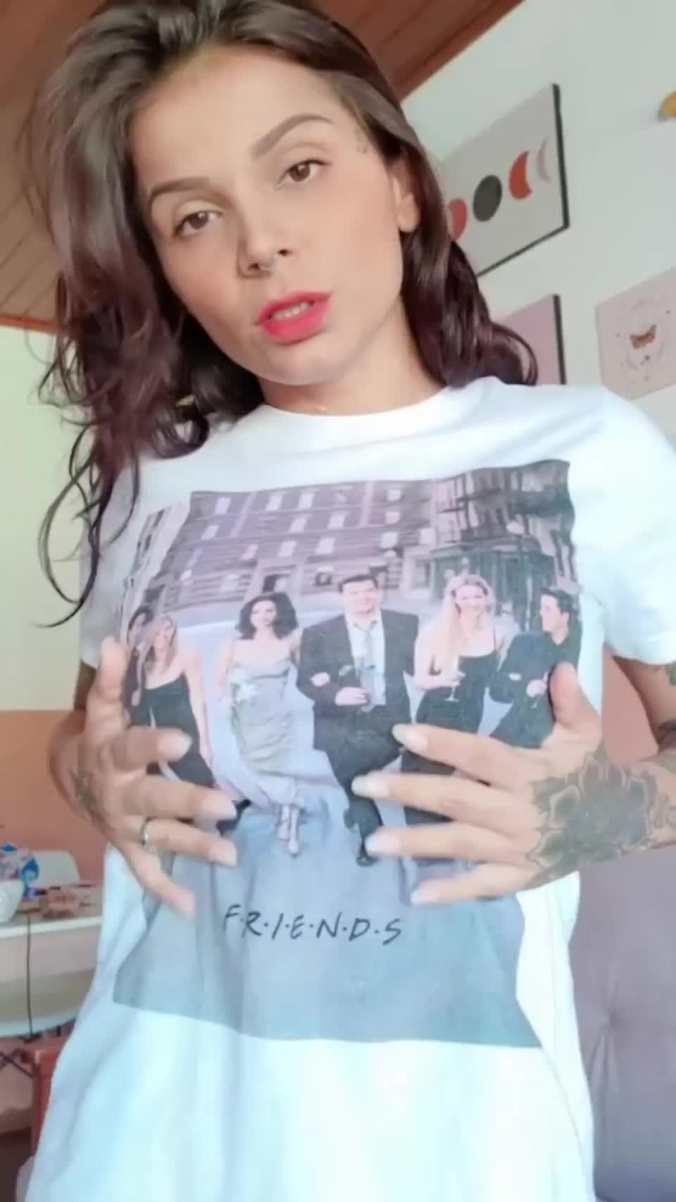 Are my titties enough for you to jack off? - free porn video