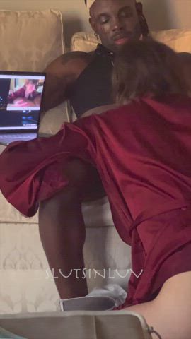 slobbering over than climbing onto his bbc after a halloween party 😈 - free porn video