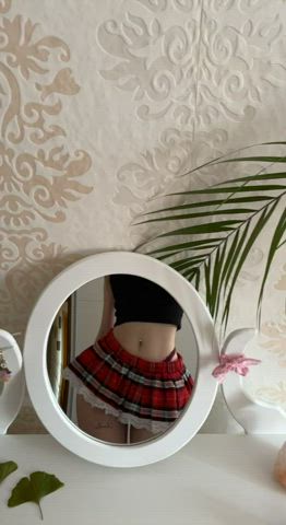 Just me in my new schoolgirl outfit - free porn video