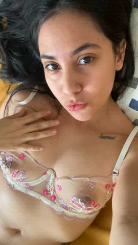 you like how I pull my thong to show my bush - free porn video