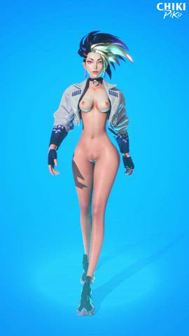 Akali's walking K/DA (Chikipiko) [League of Legends] - free porn video