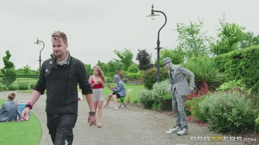 Creepy Human Statue Robot Guy - free porn video