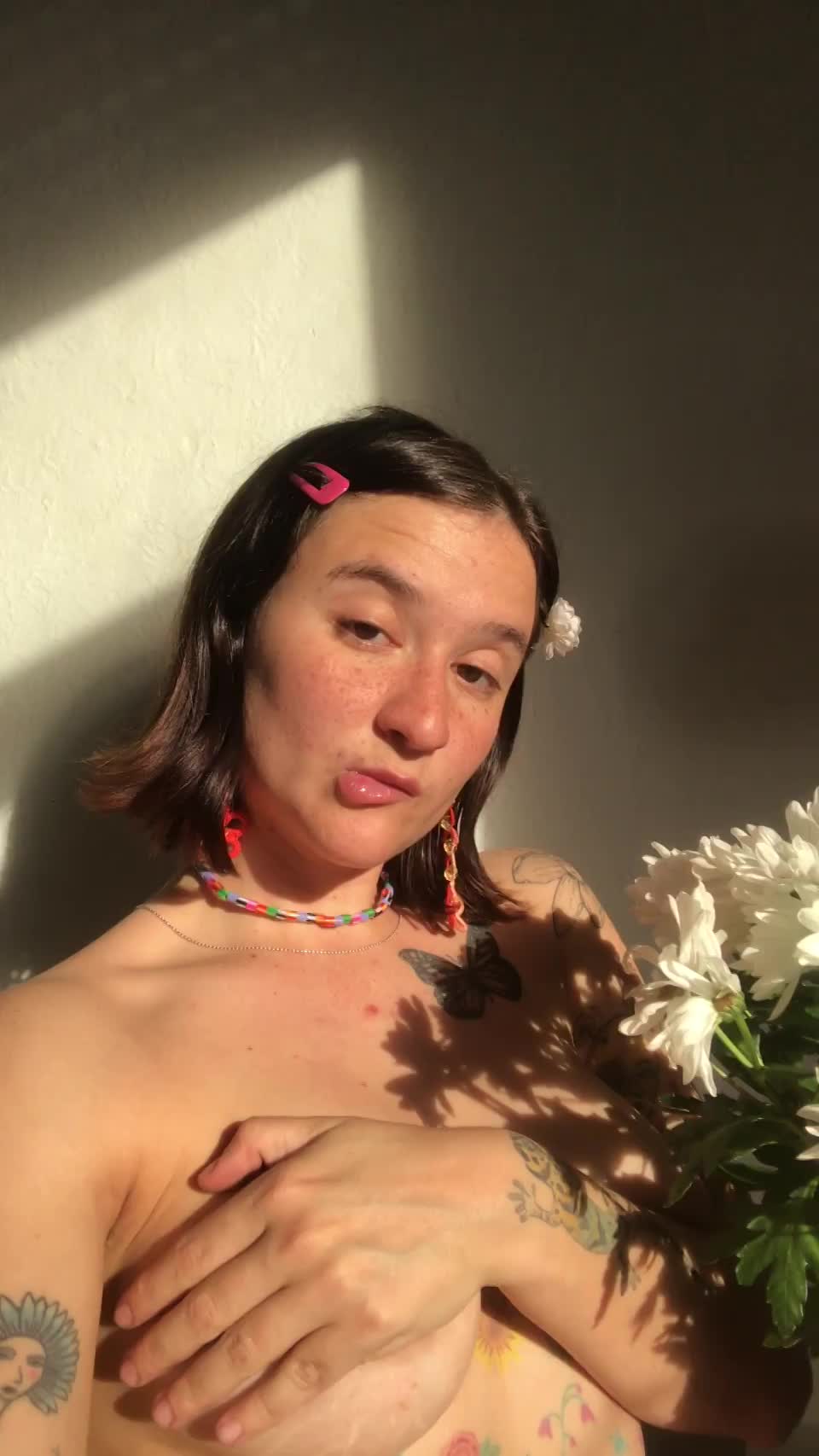 Don't get fooled by the cute colored tattoos, I can dominate your entire world - free porn video