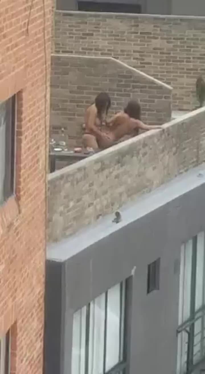 Wild Rooftop Action - free porn video