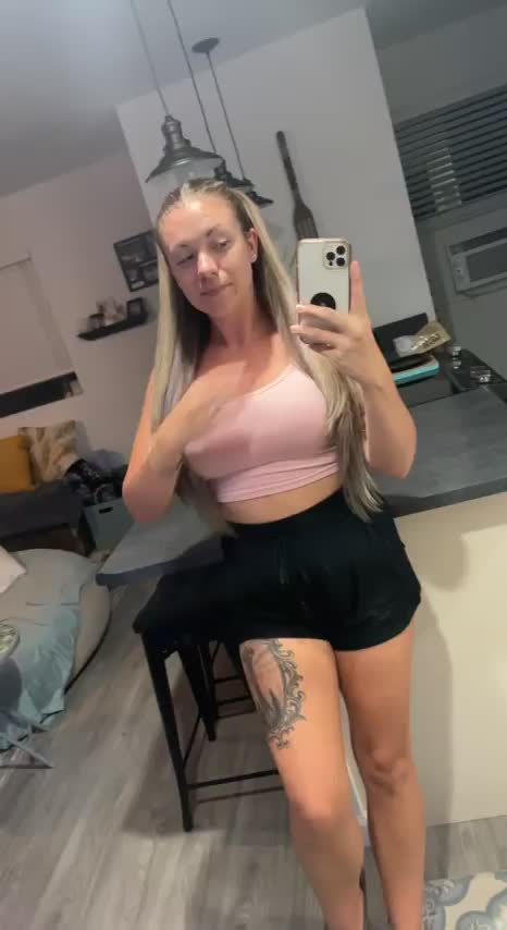 Plop me up on the counter top and tug on these pigtails :P - free porn video