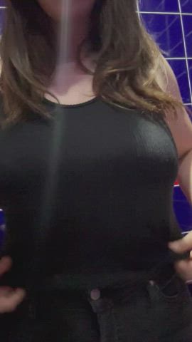 Let's go out for dinner and you can have my H cups for dessert. - free porn video