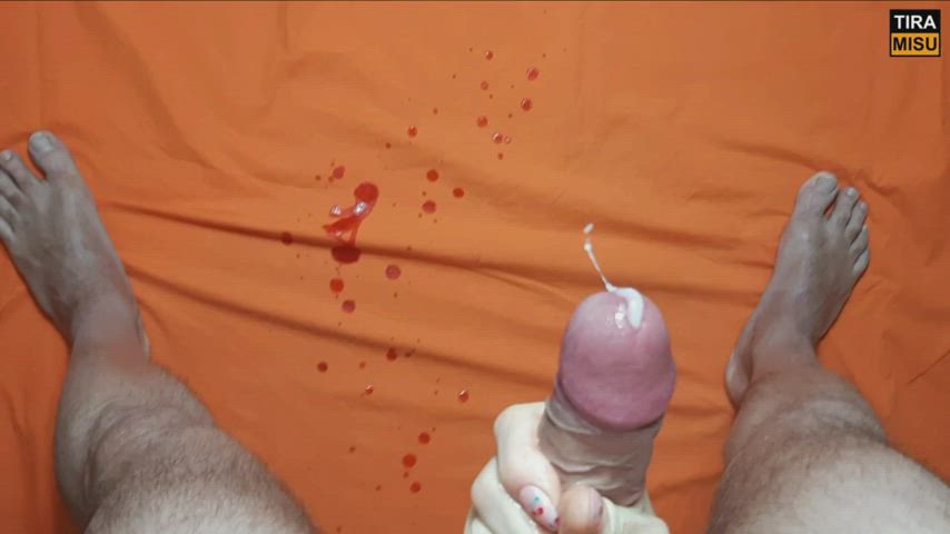 I am salivating when the cum ropes are gushing - free porn video