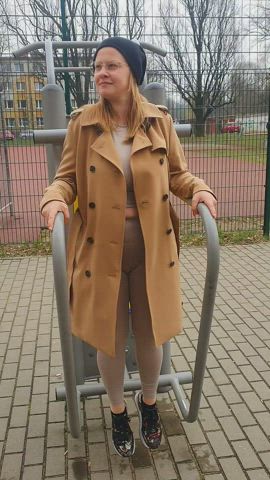 One guy noticed me and my big boobs at this outdoor gym and followed me around for about 10 minutes. Heh [GIF] - free porn video