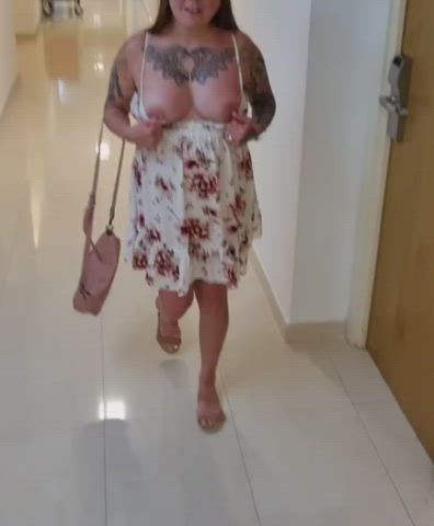 Coming back to the hotel after a great night out, can't wait to get naked [GIF] - free porn video