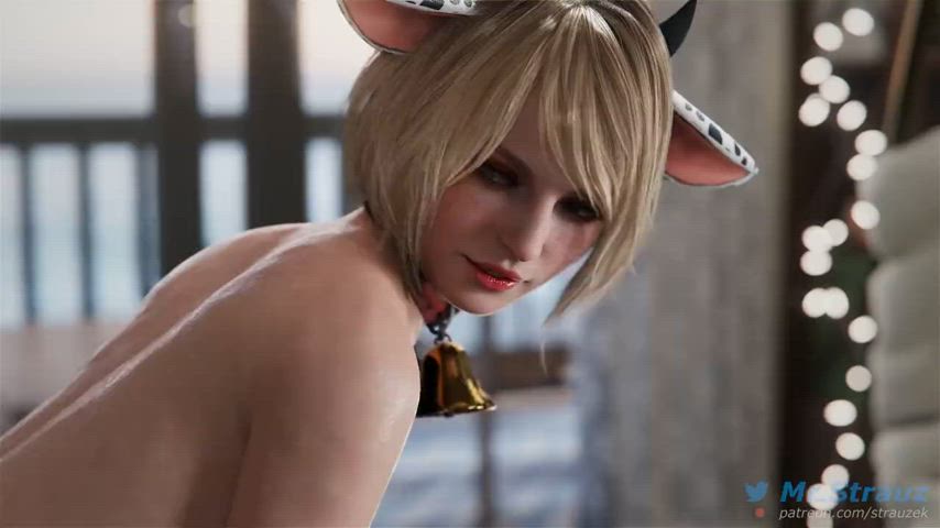 Ashley - "Milk Meeting" (Mr_Strauz) [Resident Evil] - free porn video
