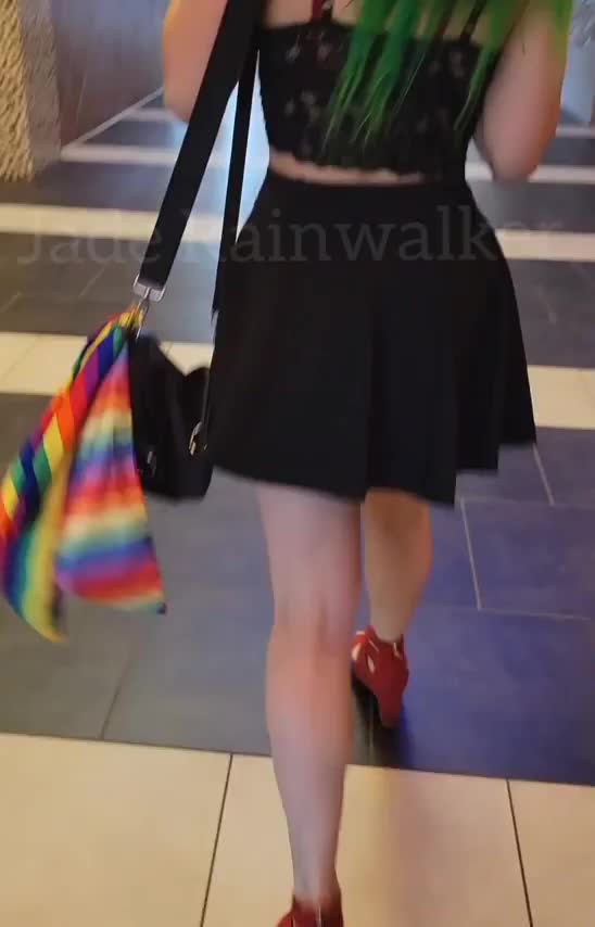 Certified small tits that love to show themselves while out and about [GIF] - free porn video