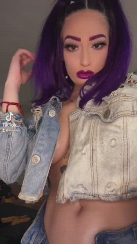 My friend says she sees my nipple, I can't see it... What do you say? - free porn video