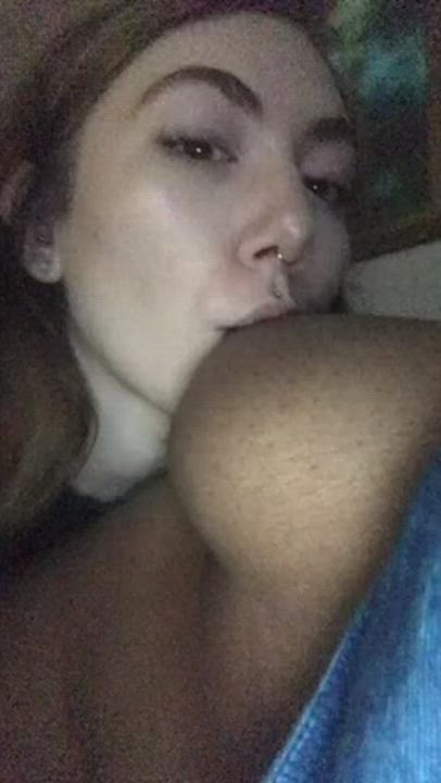Lesbian breast sucking - free porn video