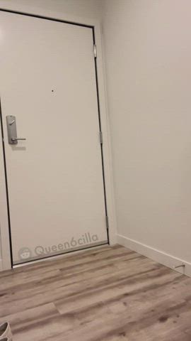 It was hard to keep a straight face with the delivery driver staring at my tits [gif] - free porn video