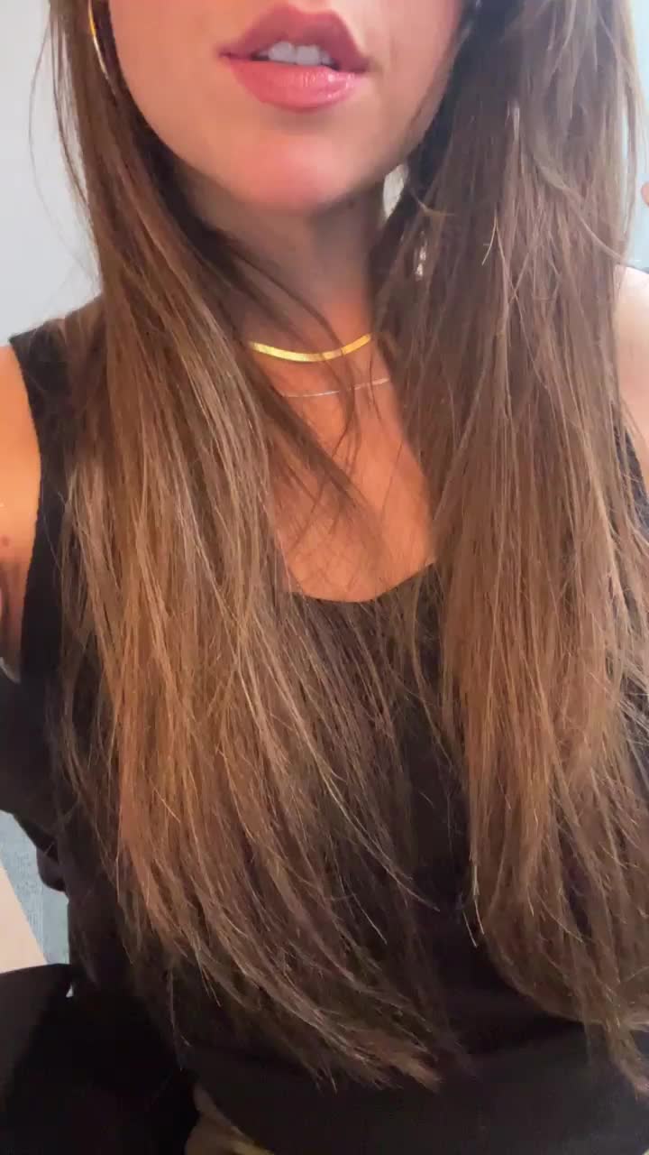 I thought about wearing a bra to work today but decided against it ;) [gif] - free porn video