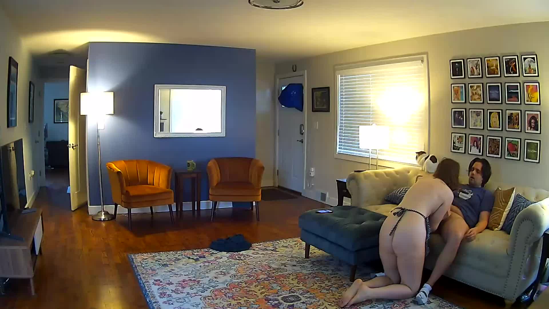 I know it is a bit cliché, but I surprised him with this maid apron outfit and gave him a bj. - free porn video