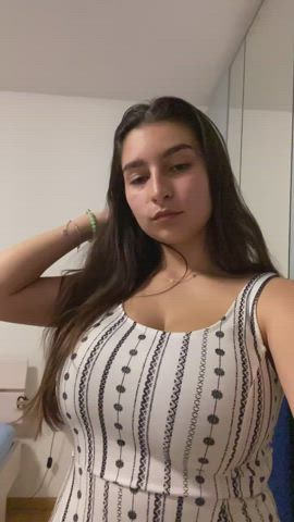 I wanna let one lucky Redditor cum on my boobs multiple times 😜 - free porn video