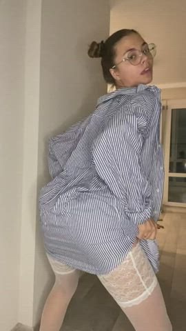 White stockings looks innocent right? - free porn video