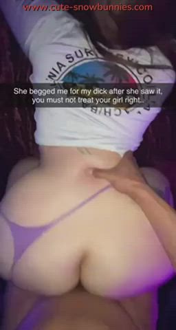 19 Years Old Amateur BBC Babe Big Ass Big Dick Big Tits Teen Porn GIF by snowbunniess - free porn video