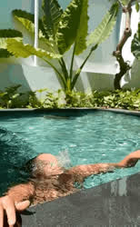 Who is this big tit girl in the pool ? - free porn video
