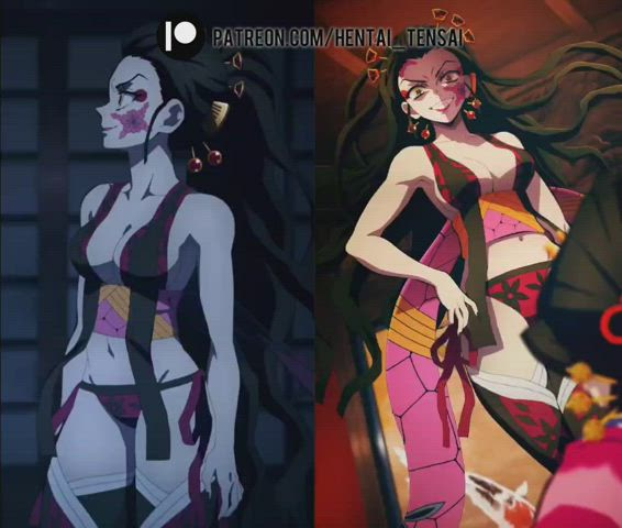Daki Nude Edit (hentai_tensai) [Demon Slayer] - free porn video