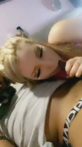 I literally get stuck in a daydream like trance whenever I get to do my fav thing in the world... (sucking dick) lol - free porn video