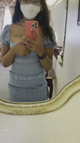 Was at a viewing. Really liked this mirror. Played it off as a little selfie before mortician saw🙃 [Gif] - free porn video