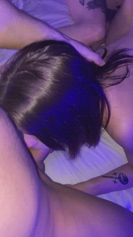 [FFM] Making my bestie cum while she sucks my husbands cock (OC) - free porn video