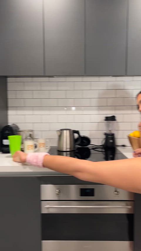18 year old latina is ready to be taken on the counter - free porn video