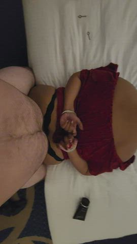giving me a teaser of what's to come after dinner - free porn video