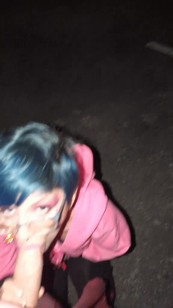 Public parking lot blowjob after leaving the club [OC] - free porn video