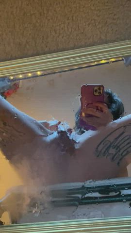 Squirted all over my mirror and made such a mess 😅 - free porn video