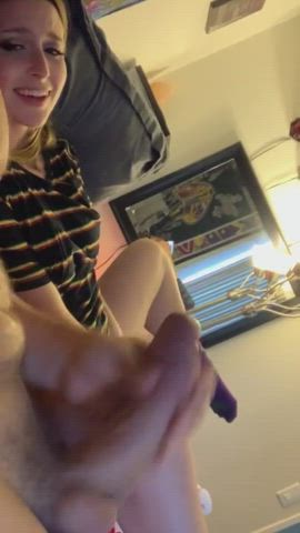 Would you let me suck your cock after watching you jerk off? - free porn video